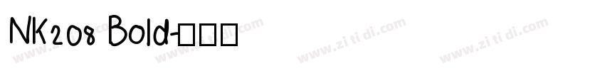 NK208 Bold字体转换
